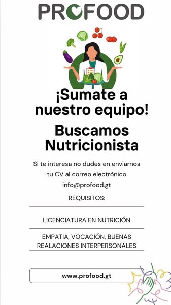 Oferta para Nutricionista