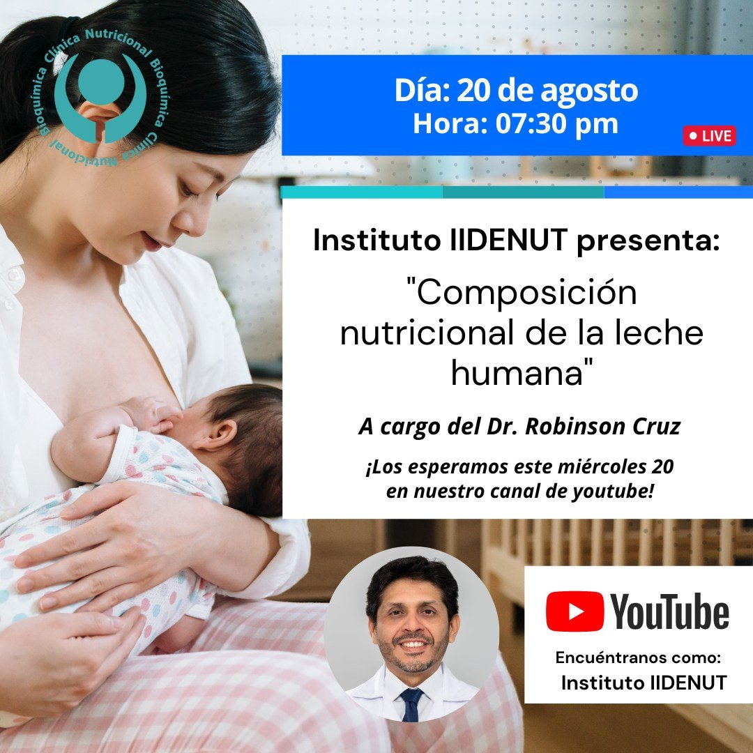 Programa Hablando de Nutrición: “Composición nutricional de la leche humana» de IIdenut