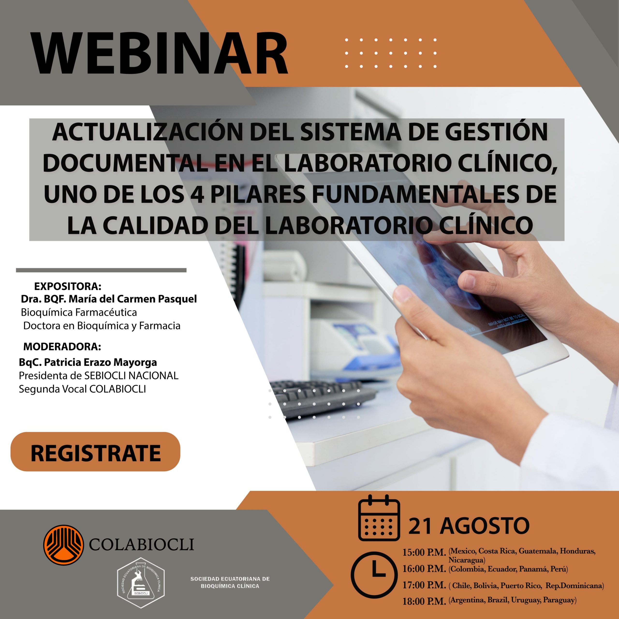 Webinar «Actualización del sistema de gestión documental en el laboratorio clínico»