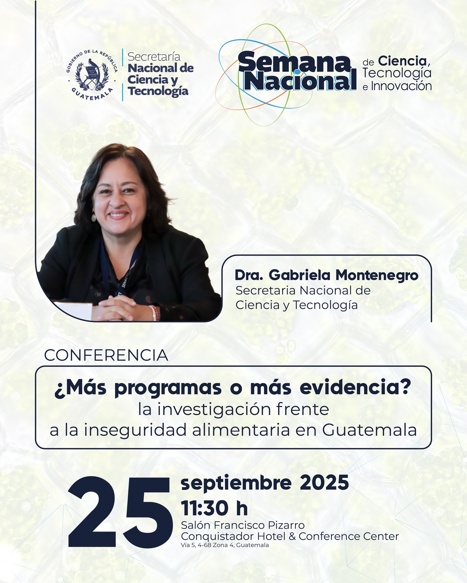 Conferencia: ¿Más programas o más evidencia? La investigación frente a la inseguridad alimentaria en Guatemala.