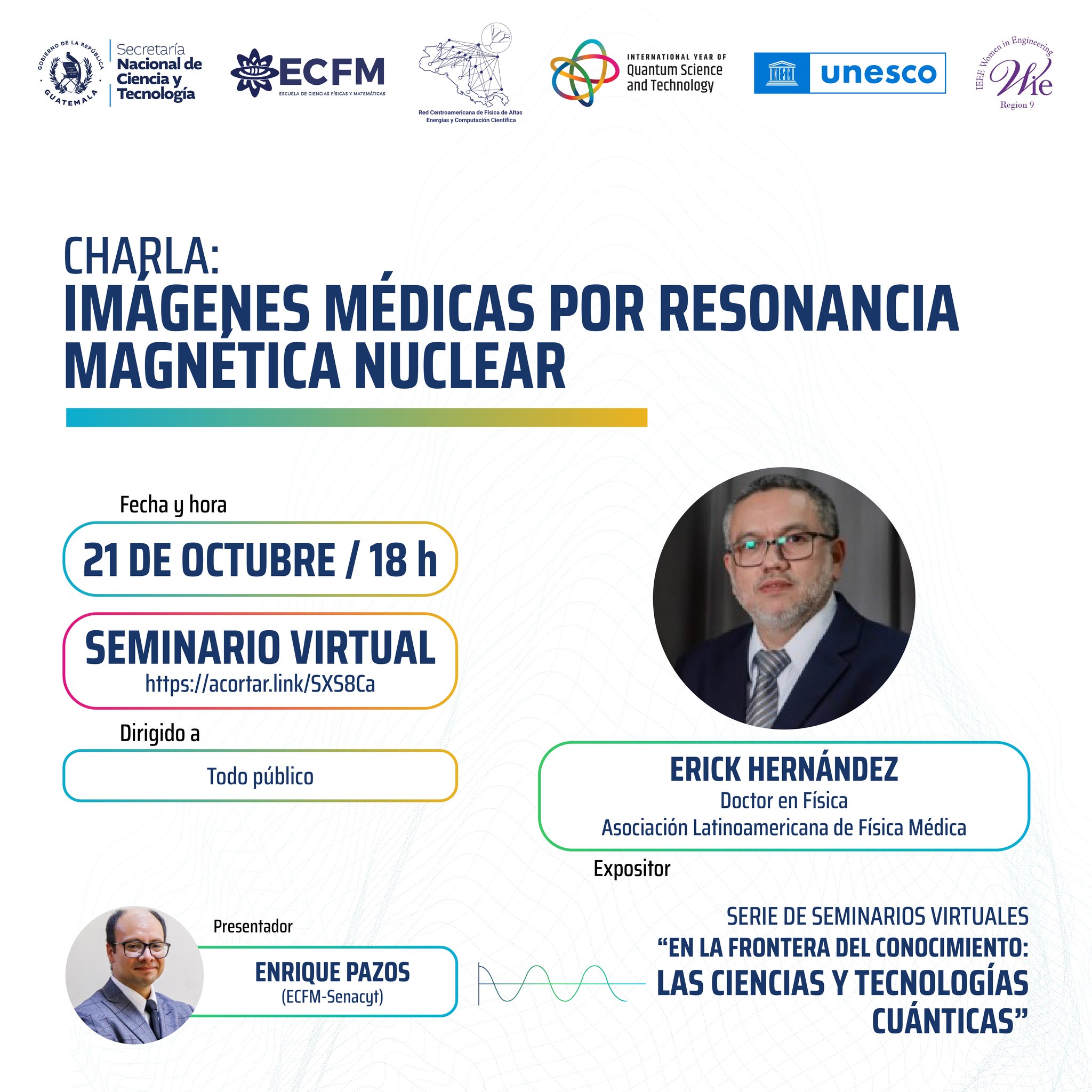 Seminario virtual: Imágenes médicas por resonancia magnética nuclear