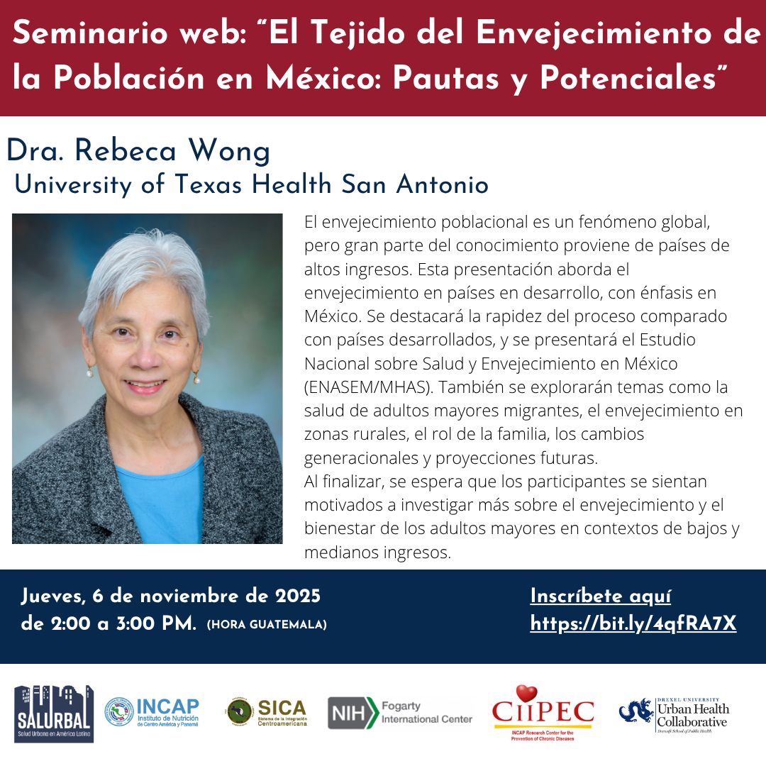 Seminario web «El tejido del envejecimiento de México: pautas y potenciales»
