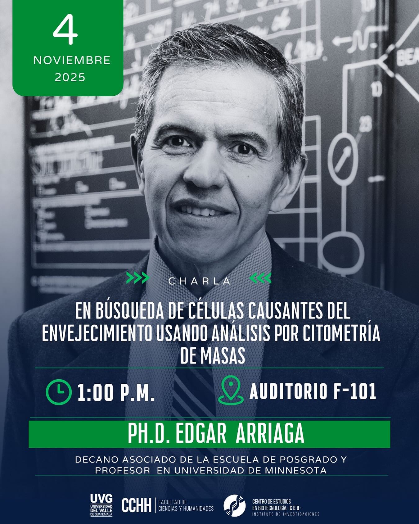 Charla «En búsqueda de las células causantes del envejecimiento usando análisis de citometría de masas»