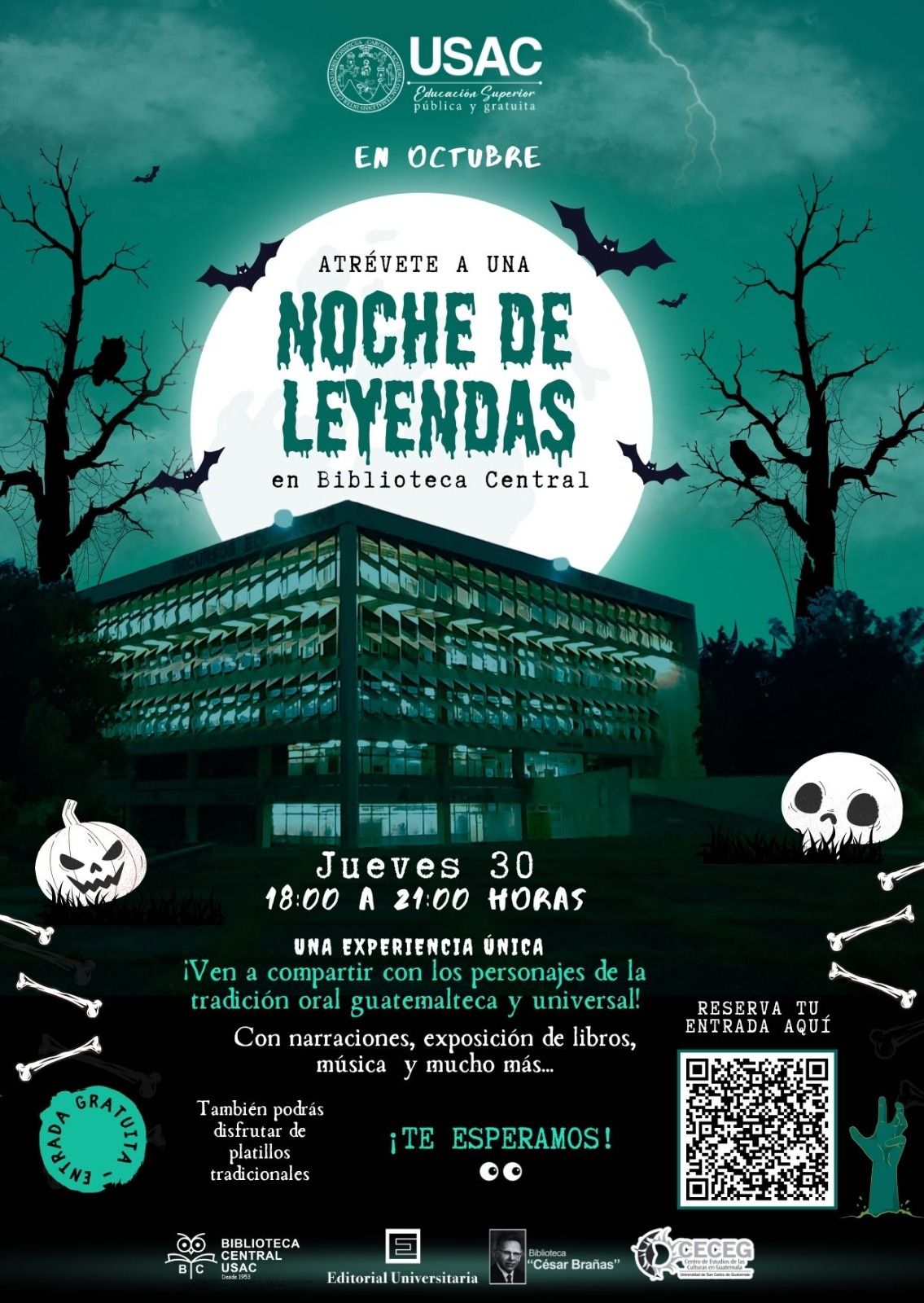 Noche de Leyendas en Biblioteca Central
