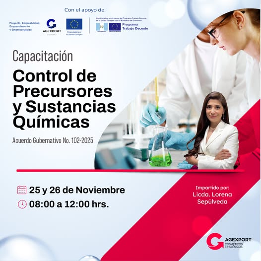 Capacitación: “Control de Precursores y Sustancias Químicas” (Acuerdo Gubernativo No. 102-2025)