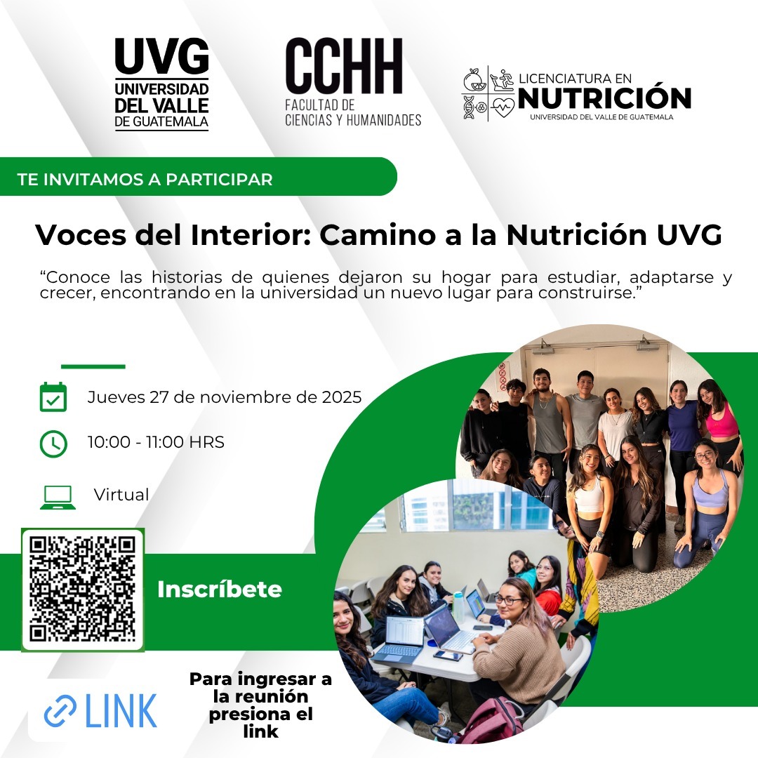Conversatorio “Voces del Interior: Camino a la Nutrición UVG”,