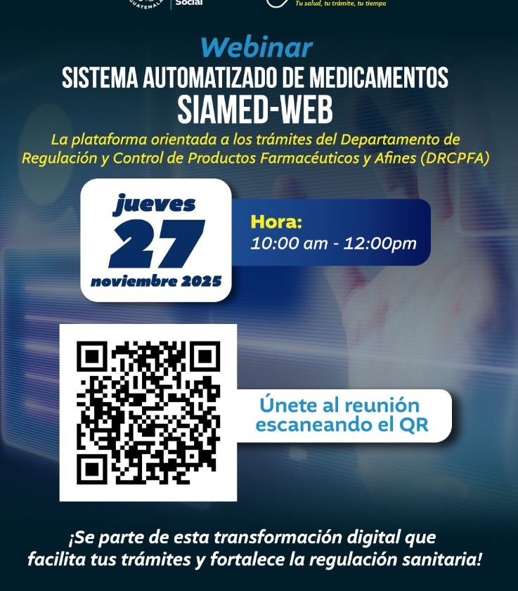 Webinar: «Sistema automatizado de medicamentos SIAMED-WEB»