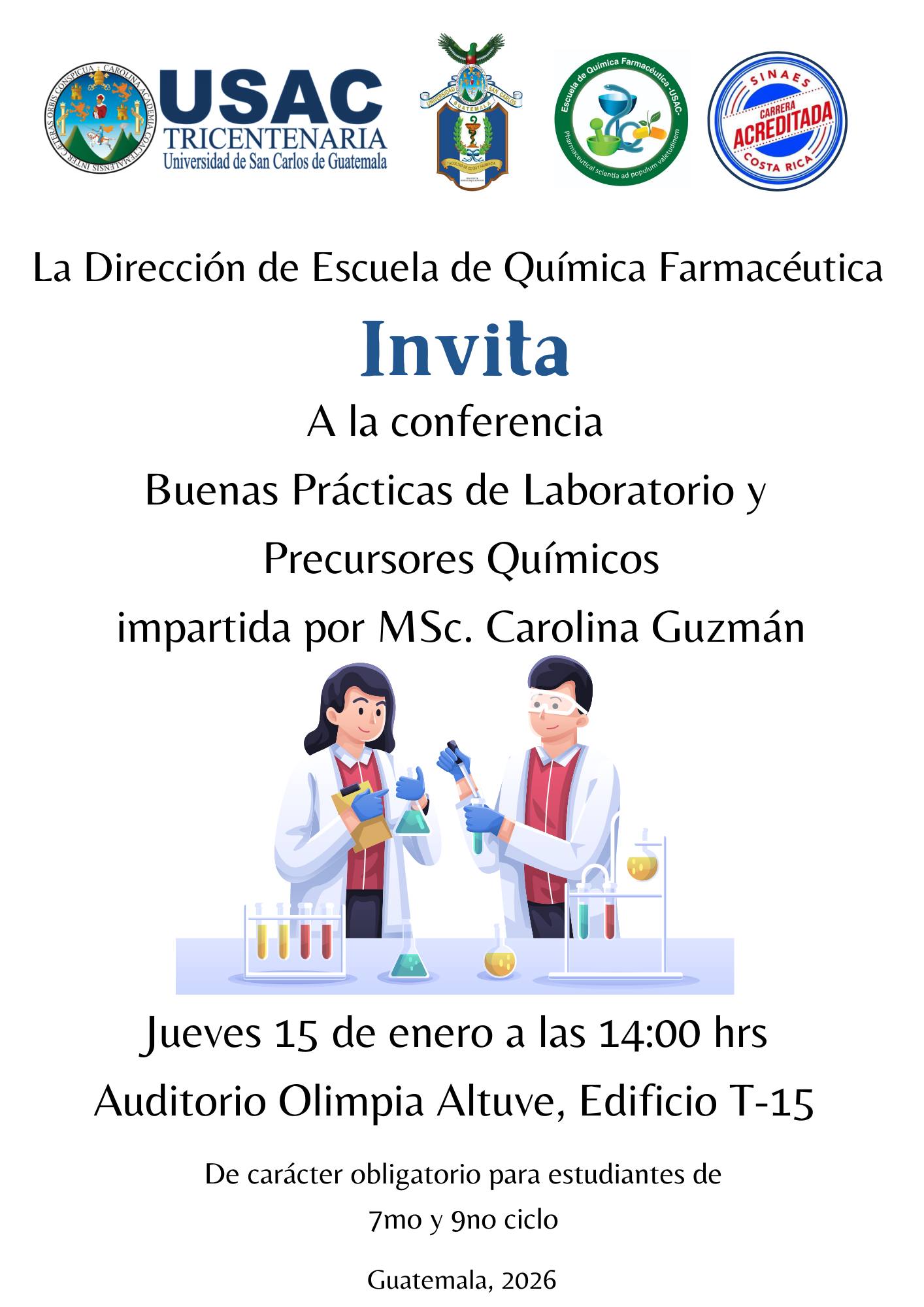 Conferencia «Buenas prácticas de laboratorio y precursores químicos»