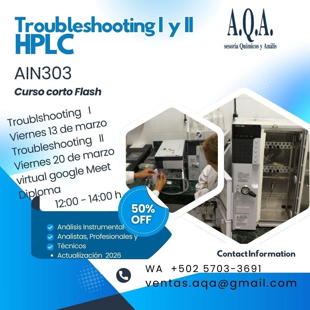 CURSO «Troubleshooting I y II HPLC AIN303»