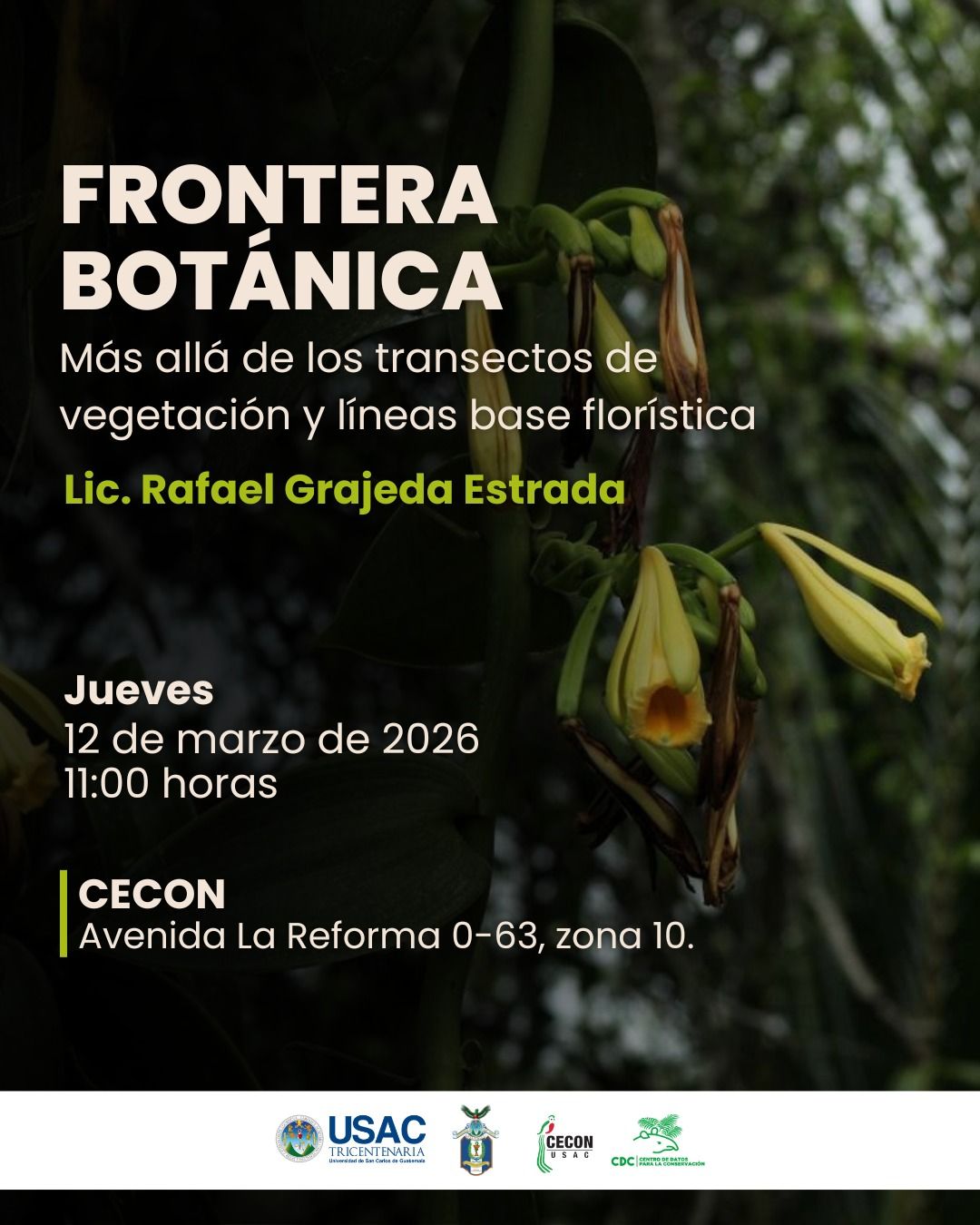 Conferencia «Frontera Botánica: más allá de los transectos de vegetación y las líneas base florísticas»