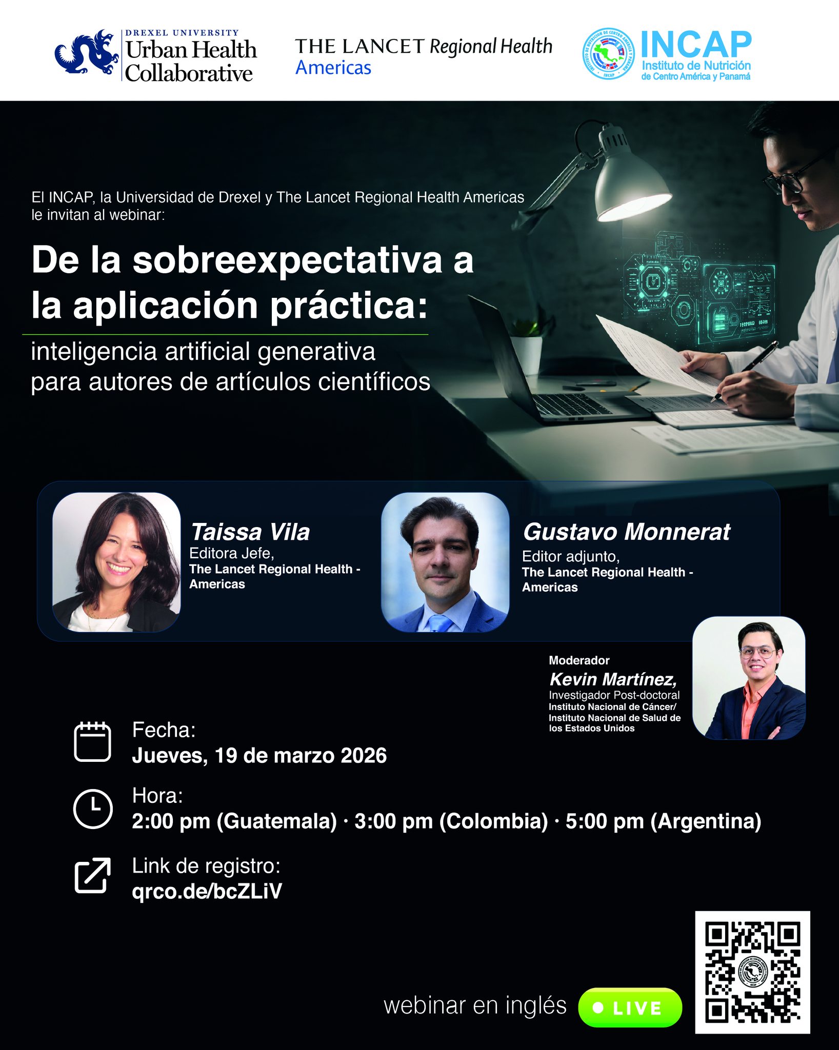 WEBINAR | INTELIGENCIA ARTIFICIAL Y REDACCIÓN CIENTÍFICA