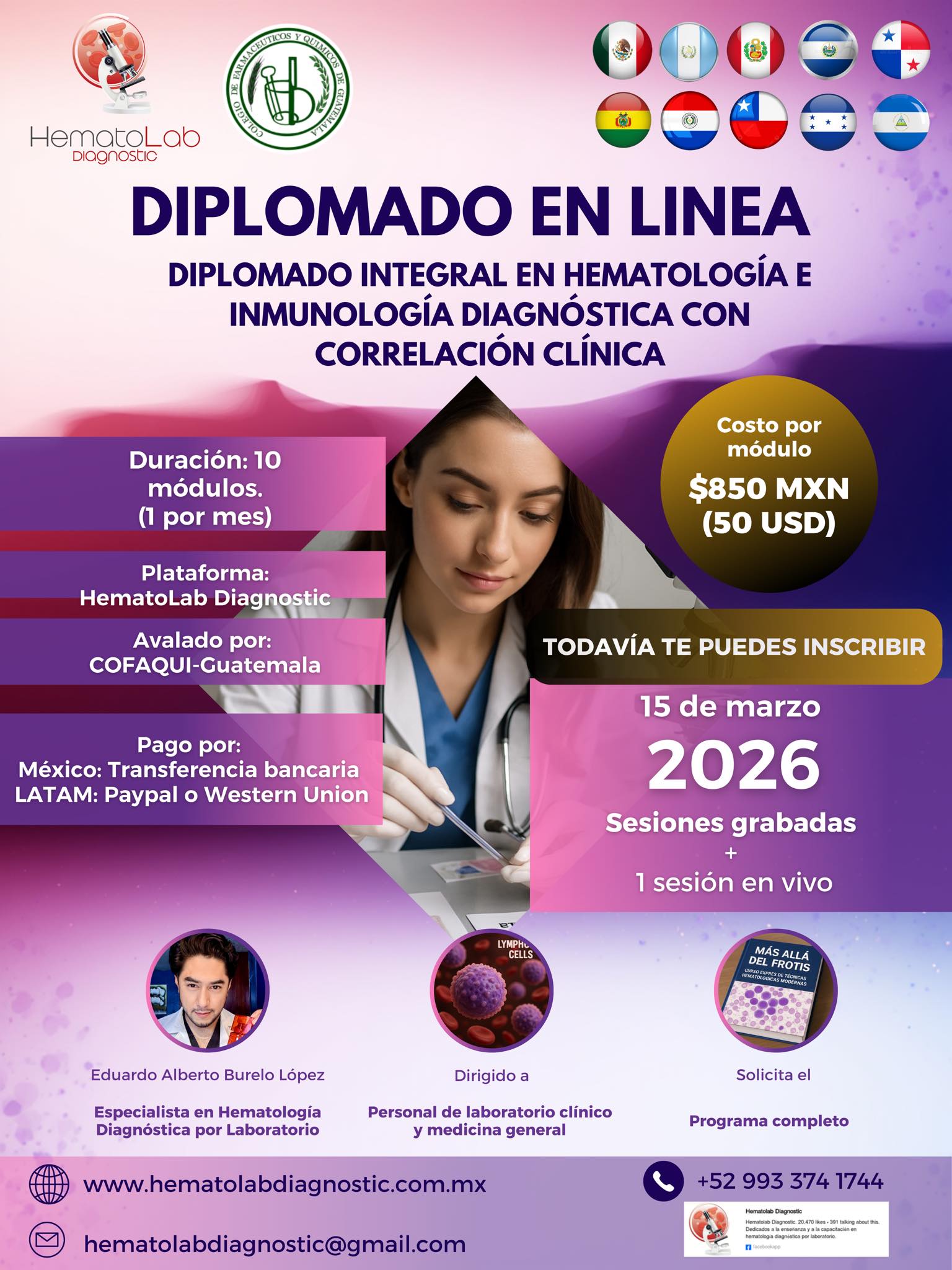 Diplomado Integral en Hematología e Inmunología Diagnóstica con Correlación Clínica