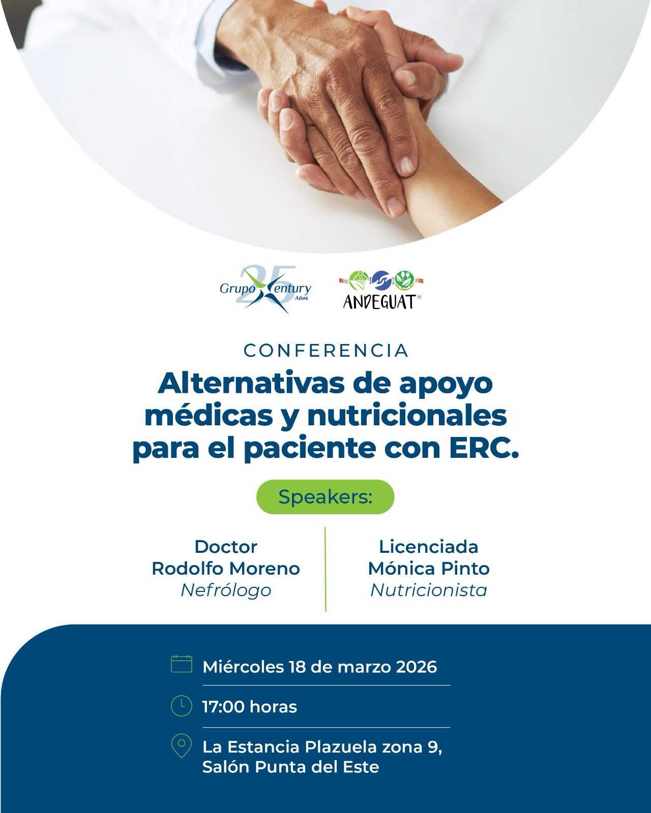 Conferencia: «Alternativas de apoyo médicas y nutricionales para el paciente con ERC»