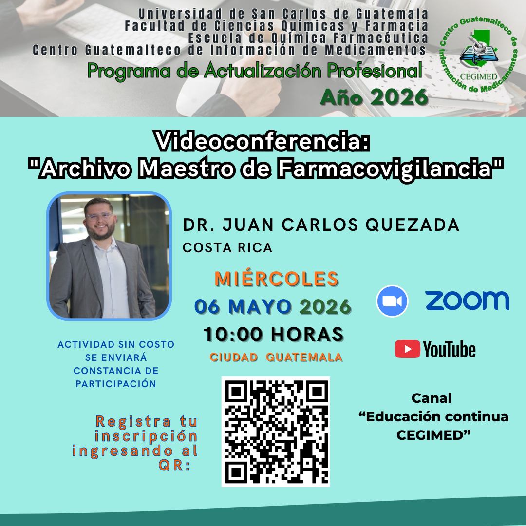 Videoconferencia: «Archivo Maestro de Farmacovigilancia»