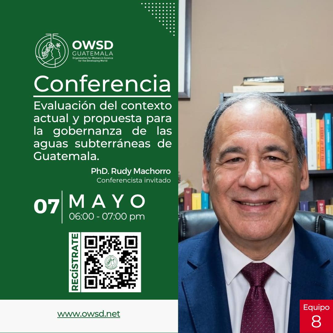 Conferencia «Evaluación y gobernanza de aguas subterráneas en Guatemala»