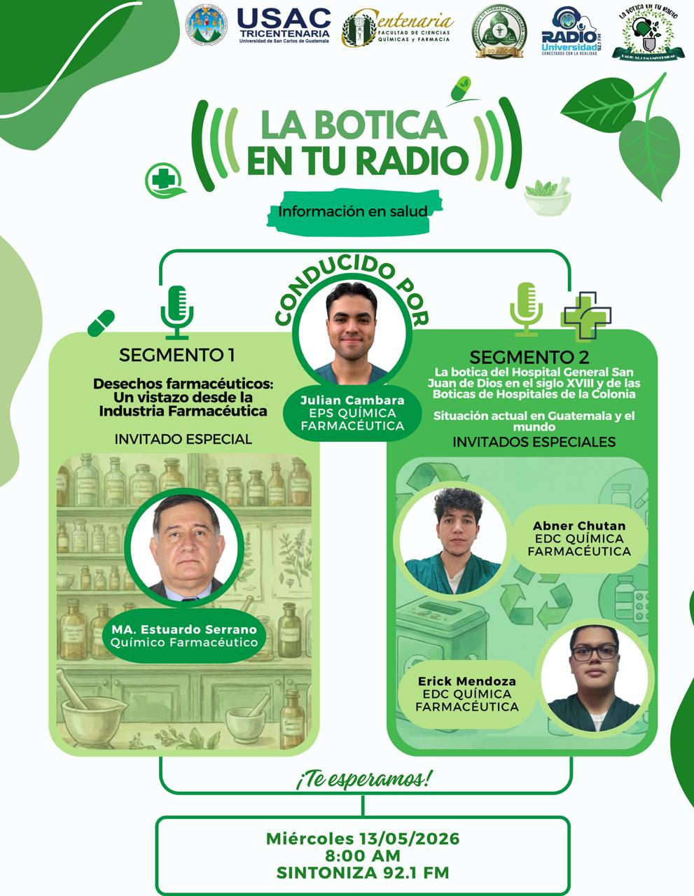 Programa La Botíca «Desechos farmacéuticos: Un vistazo desde la Industria Farmacéutica»