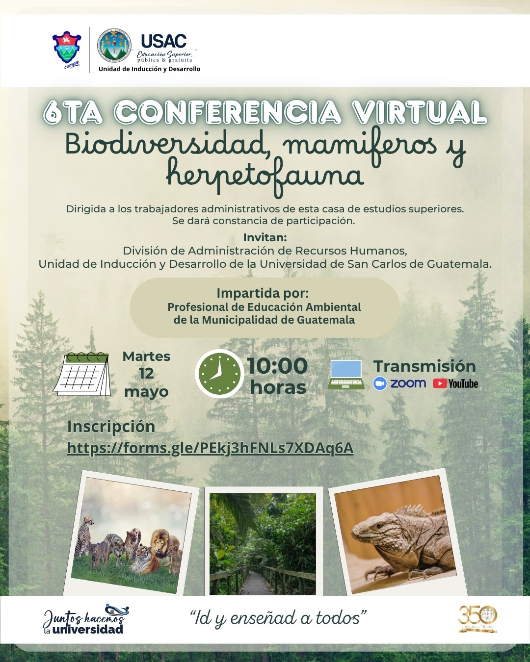 Conferencia de Desarrollo: «Biodiversidad, mamíferos y herpetofauna»