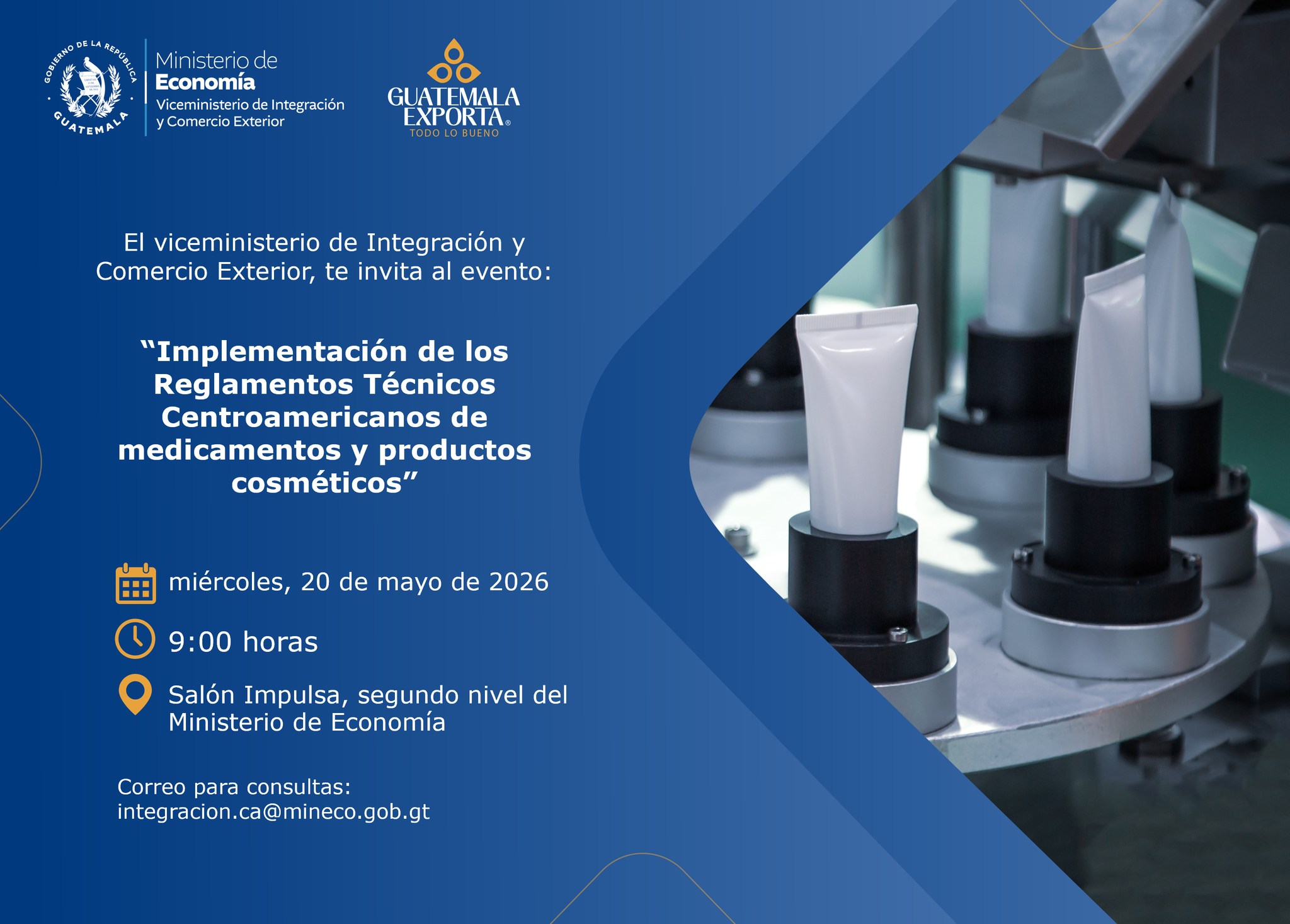 Capacitación:»Implementación de los Reglamentos Técnicos Centroamericanos de medicamentos y productos cosméticos”