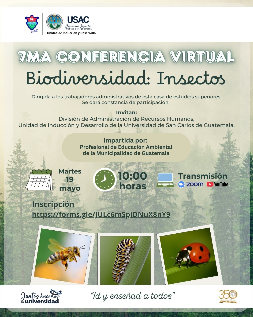 Conferencia de Desarrollo: «Biodiversidad: Insectos»