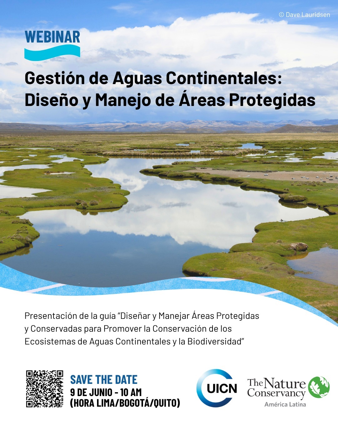 Webinar «Gestión de aguas continentales: diseño y manejo de áreas protegidas»