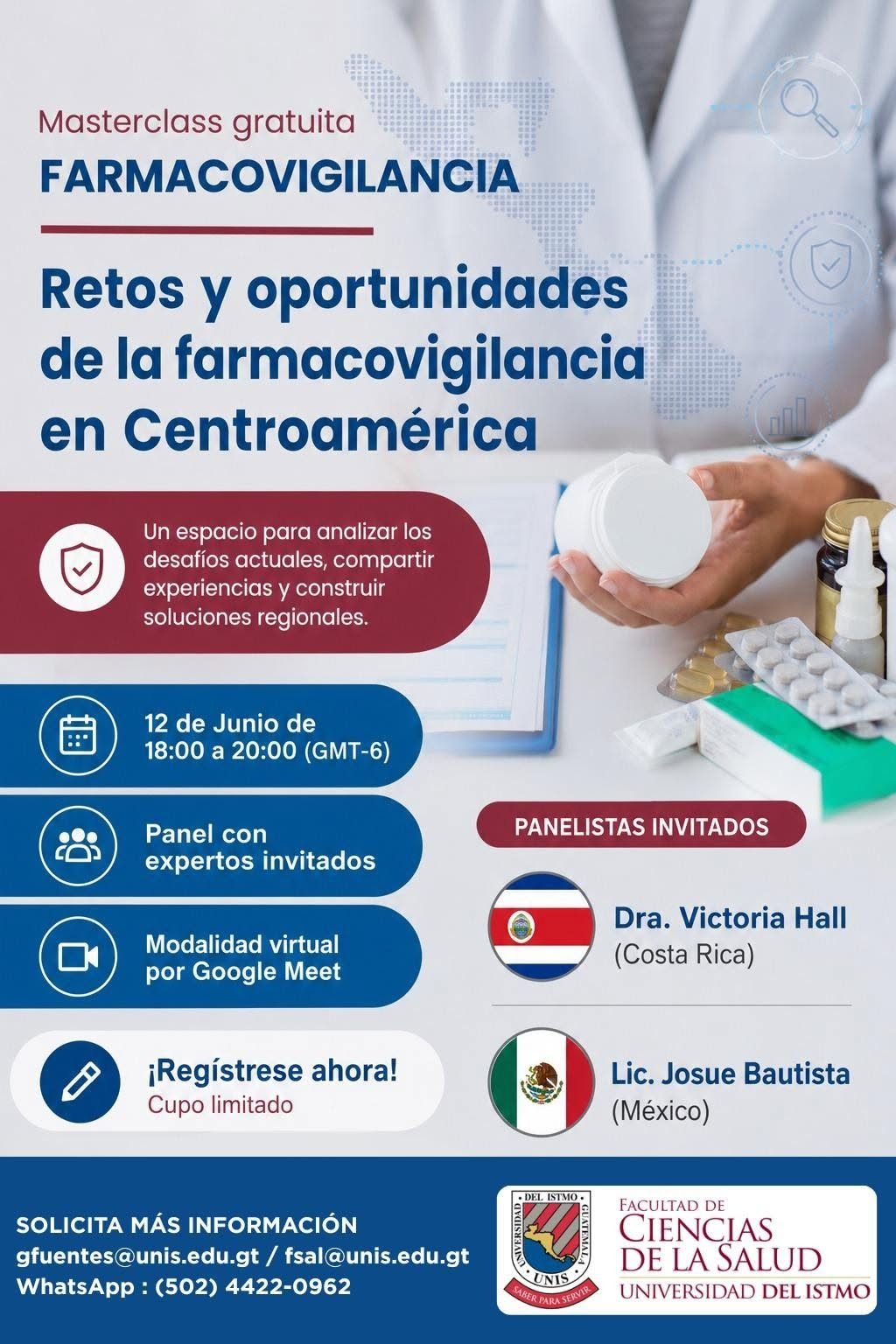 Masterclass sobre Farmacovigilancia: retos y oportunidades para la farmacovigilancia en Centroamérica