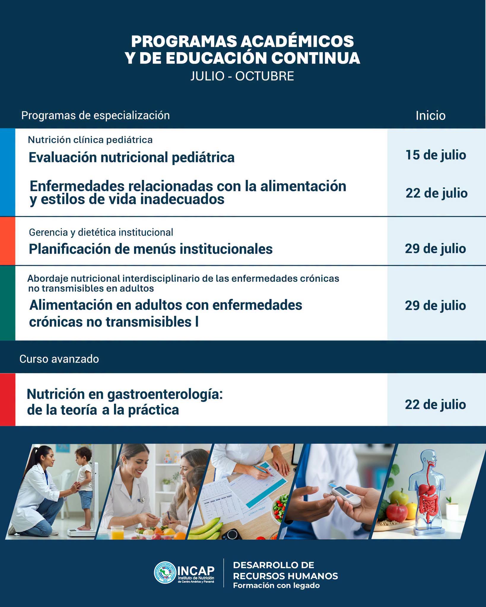 Programa académico y de educación continua del INCAP