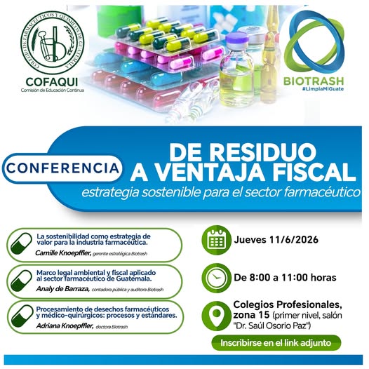 conferencia: «De residuo a ventaja fiscal, estrategia sostenible para el sector farmacéutico»