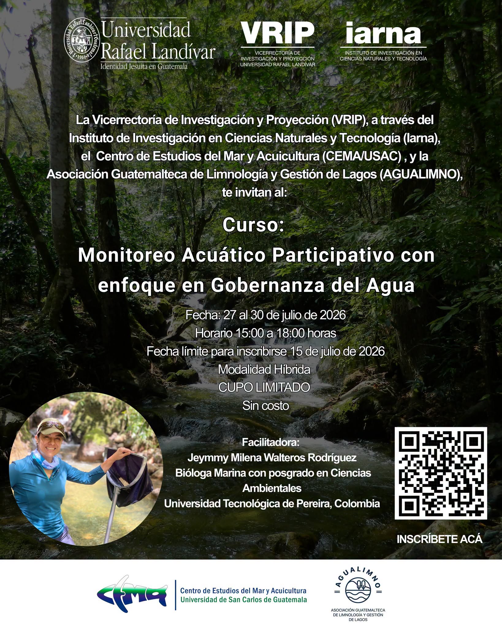 Curso «Monitoreo Acuático Participativo con enfoque en Gobernanza del Agua»