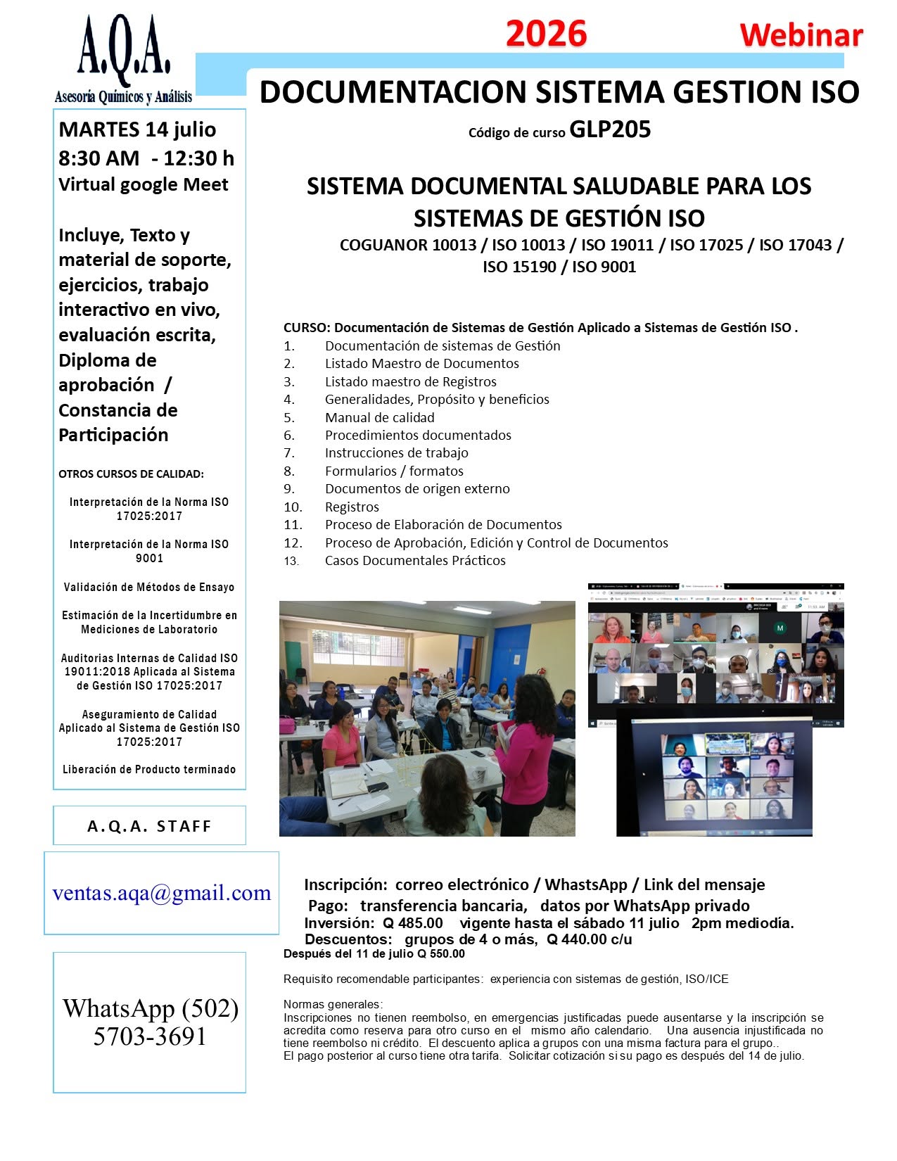 DOCUMENTACIÓN SISTEMAS DE GESTIÓNGLP205 