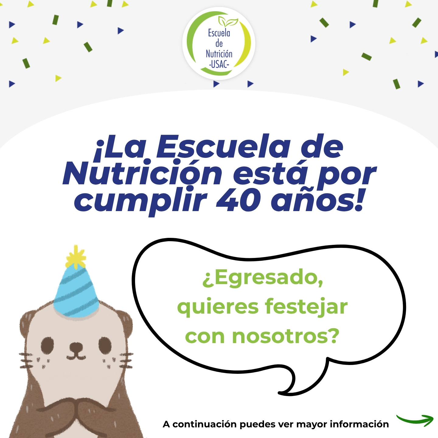 Reunión de convivencia en conmemoración del 40 aniversario de la Escuela de Nutrición de la USAC