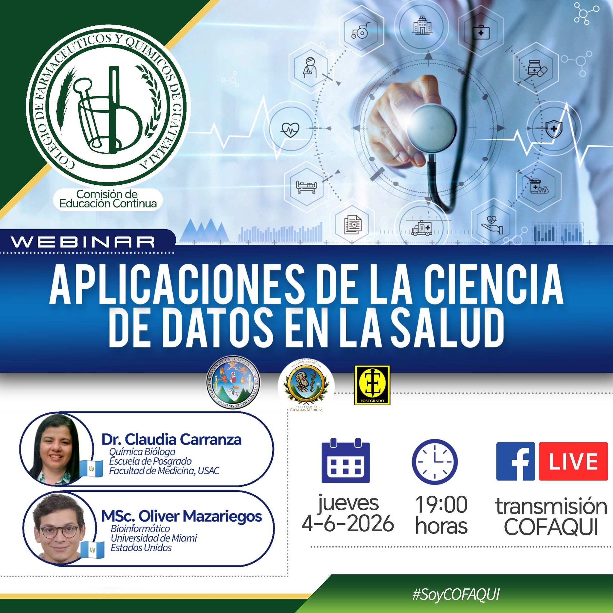 𝘄𝗲𝗯𝗶𝗻𝗮𝗿: «𝗔𝗽𝗹𝗶𝗰𝗮𝗰𝗶𝗼𝗻𝗲𝘀 𝗱𝗲 𝗹𝗮 𝗖𝗶𝗲𝗻𝗰𝗶𝗮 𝗱𝗲 𝗗𝗮𝘁𝗼𝘀 𝗲𝗻 𝗹𝗮 𝗦𝗮𝗹𝘂𝗱».