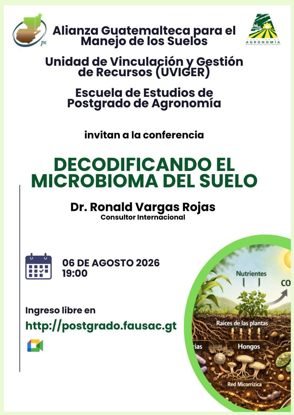 Conferencia «Decodificando el microbioma del suelo»
