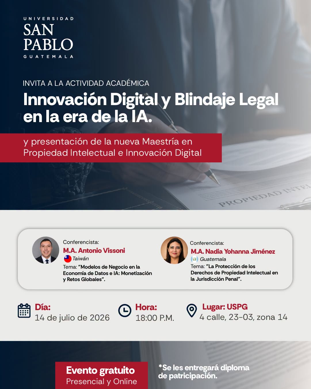 Actividad académica «Innovación digital y blindaje legal en la era de la IA»