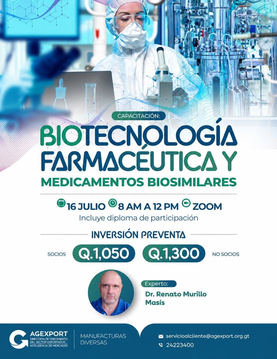 Capacitación «Biotecnología Farmacéutica y Medicamentos Biosimilares»