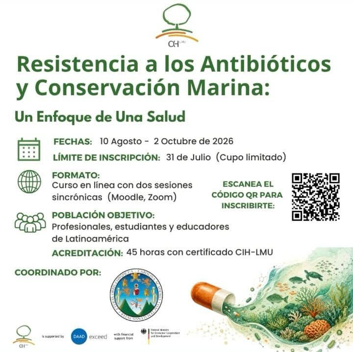 Curso gratuito en línea «Resistencia a los antibióticos y conservación marina»