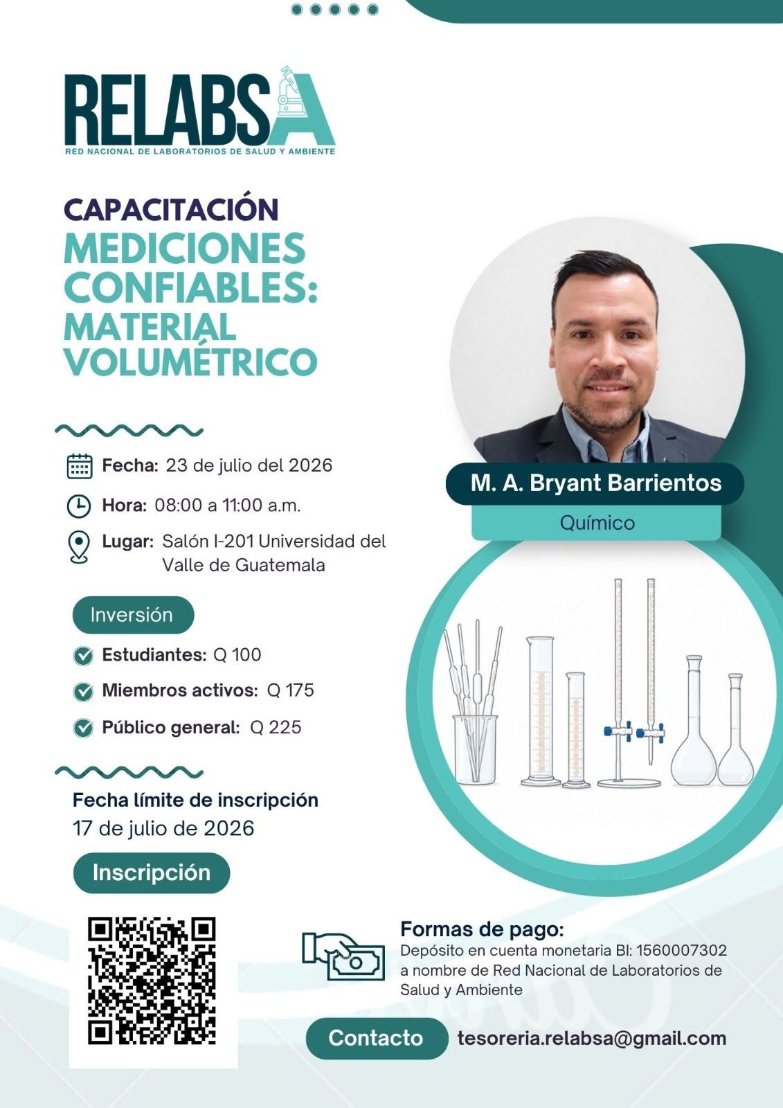 Capacitación «Mediciones confiables: material volumétrico»