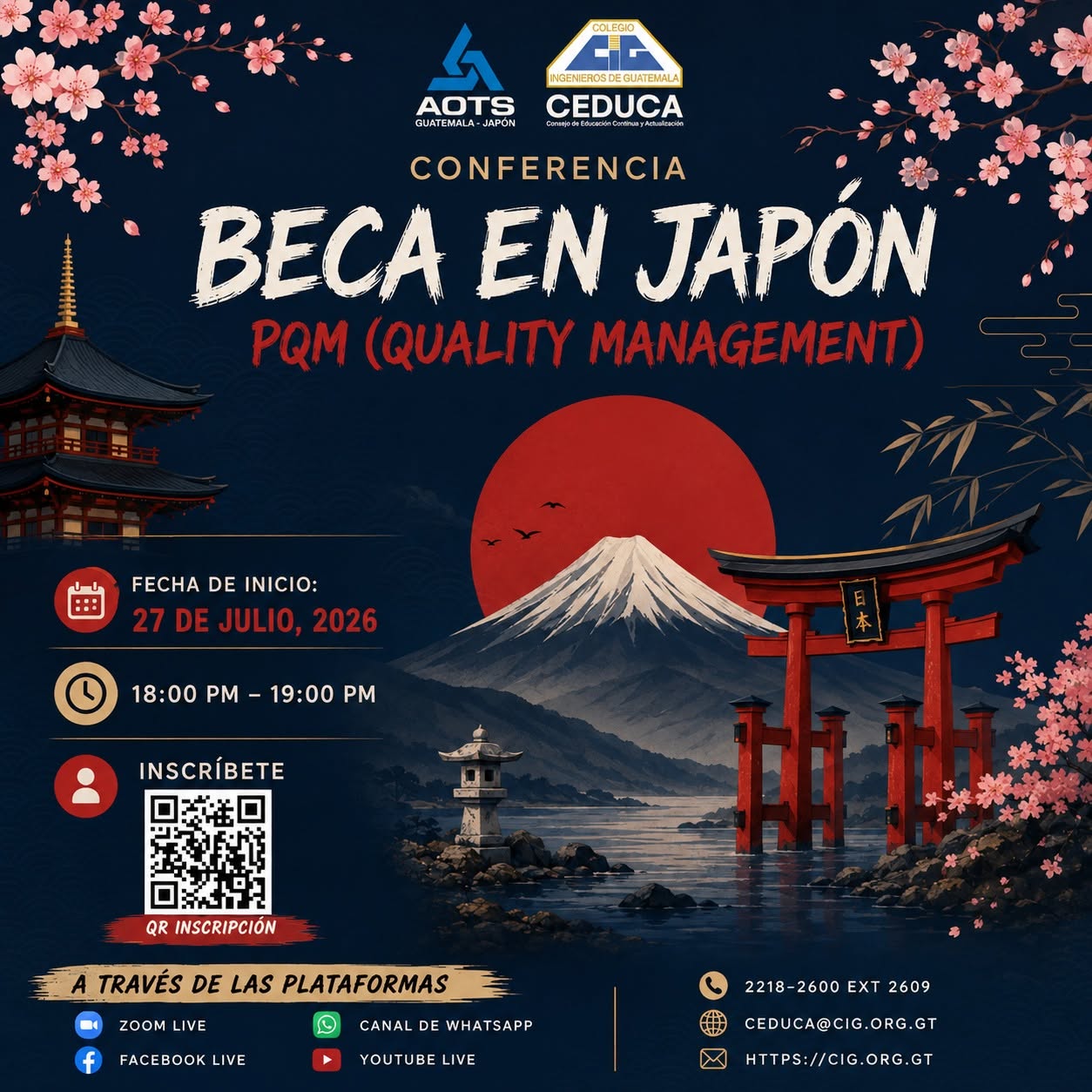 Conferencia: Beca en Japón – PQM (Quality Management)
