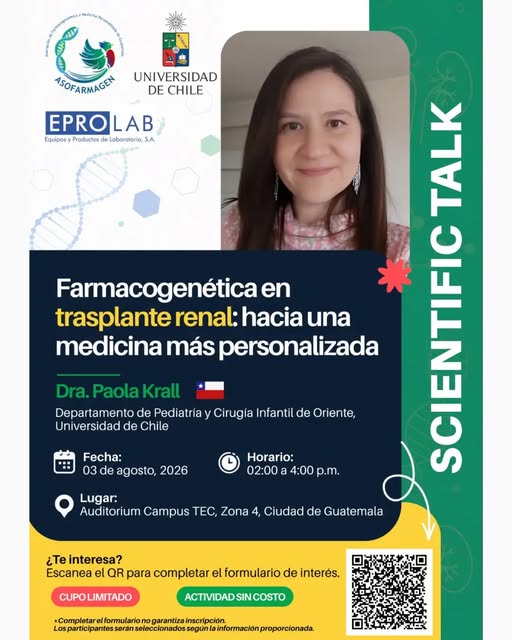 Conferencia «Farmacogenética en  trasplante renal: hacia una medicina más personalizada»