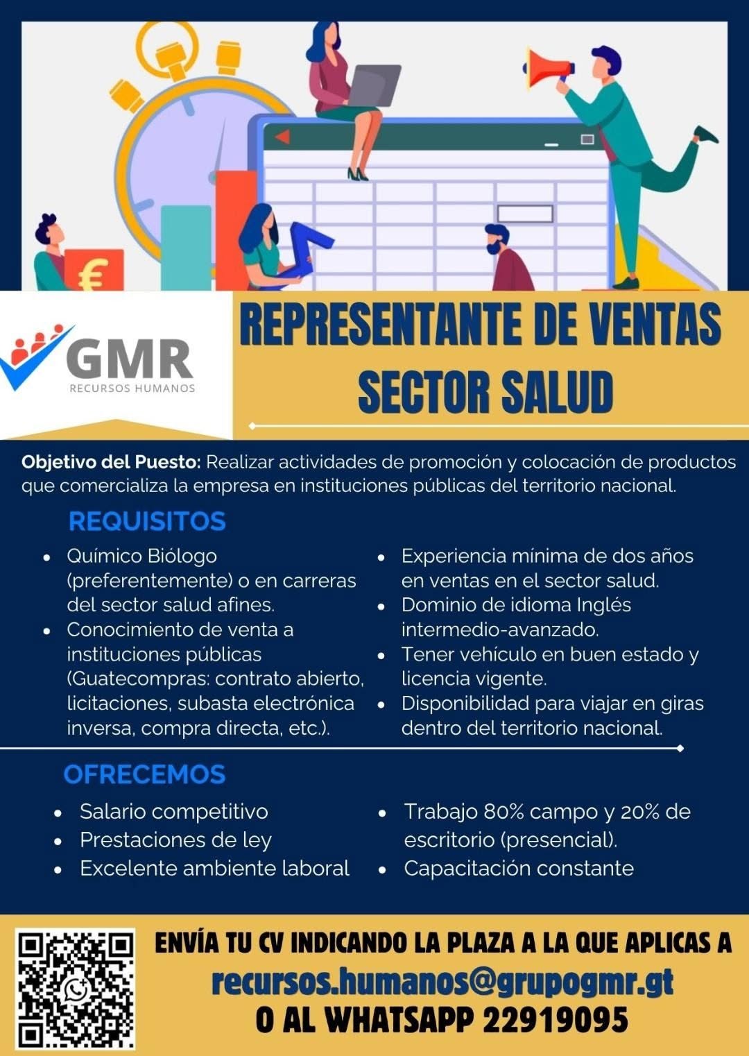 OFERTA LABORAL PARA QUÍMICO (A) BIÓLOGO (A)