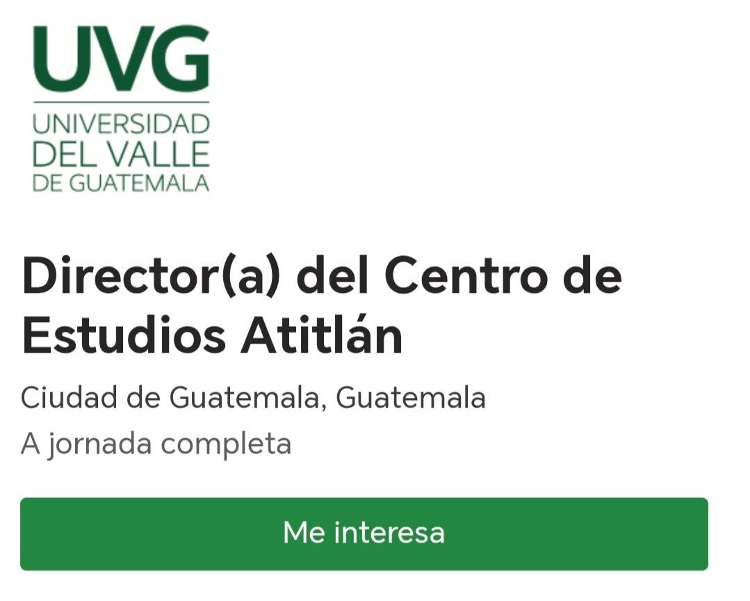 OFERTA LABORAL PARA BIÓLOGO (A)