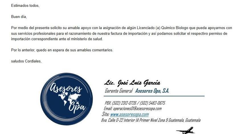 OFERTA LABORAL PARA QUÍMICO (A) BIÓLOGO (A)