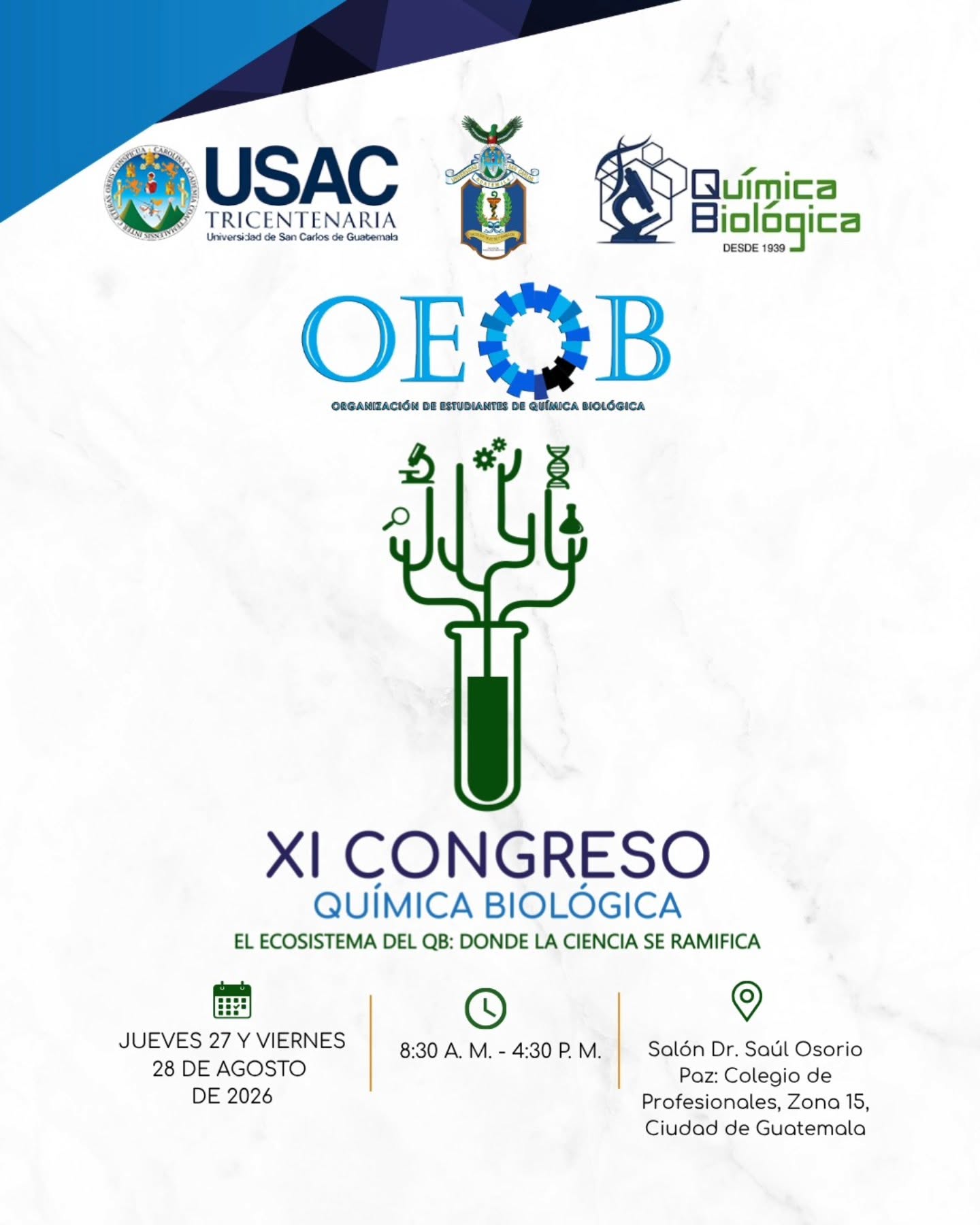 XI Congreso de Química Biológica