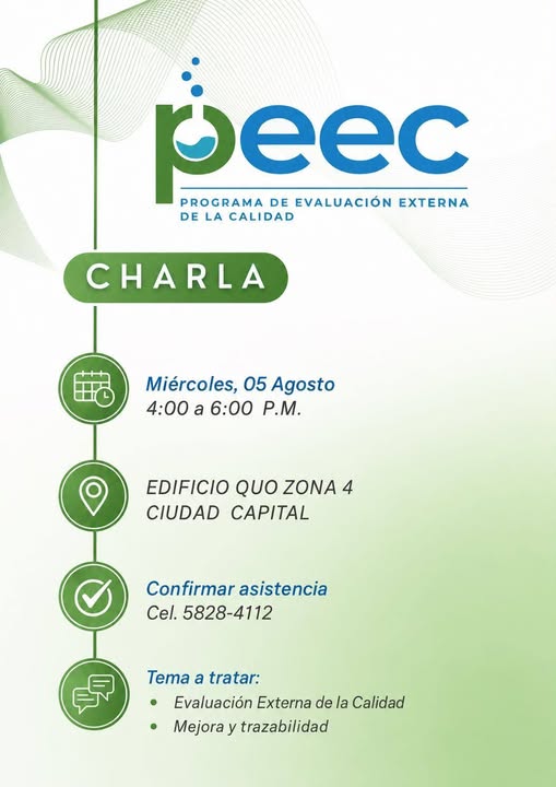 Charla sobre Trazabilidad en la Evaluación Externa de la Calidad (PEEC)