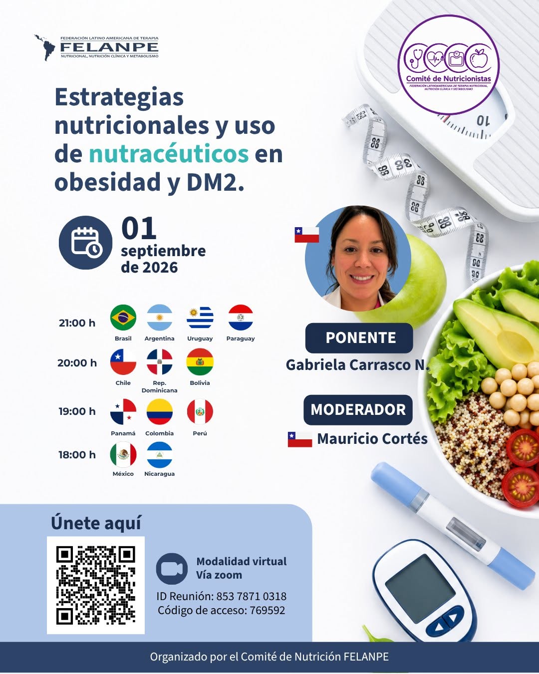 Webinar | Estrategias nutricionales y uso de nutracéuticos en obesidad y DM2