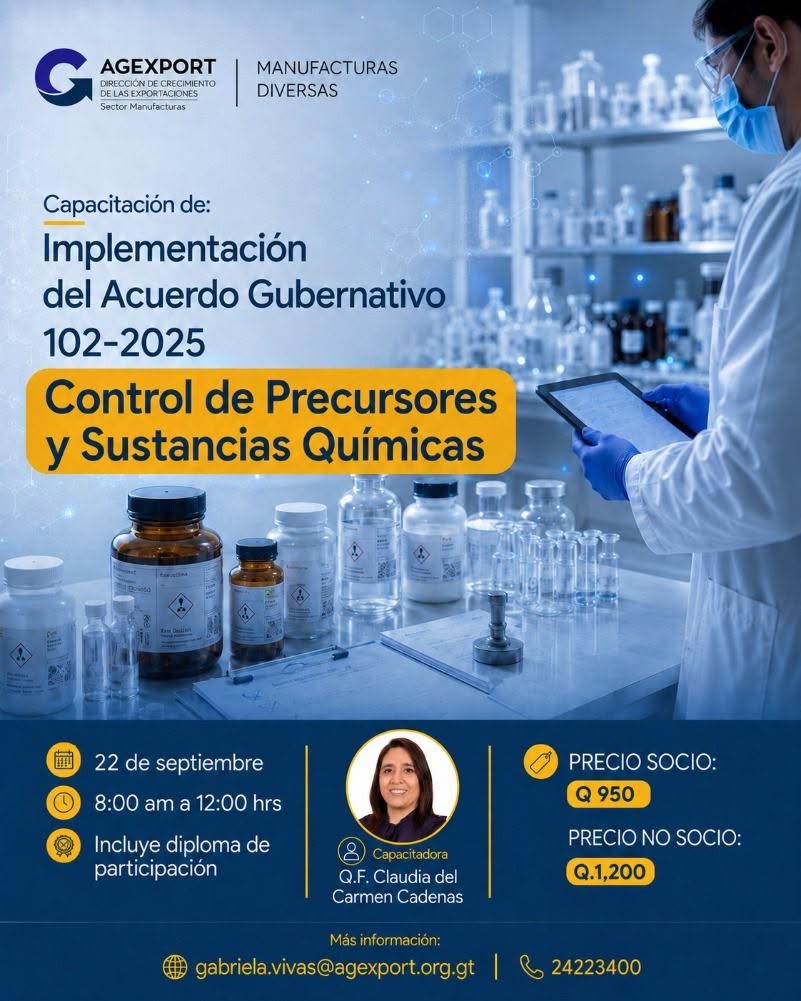 Capacitación «Implementación del Acuerdo Gubernativo 102-2025. Control de precursores y sustancias químicas»