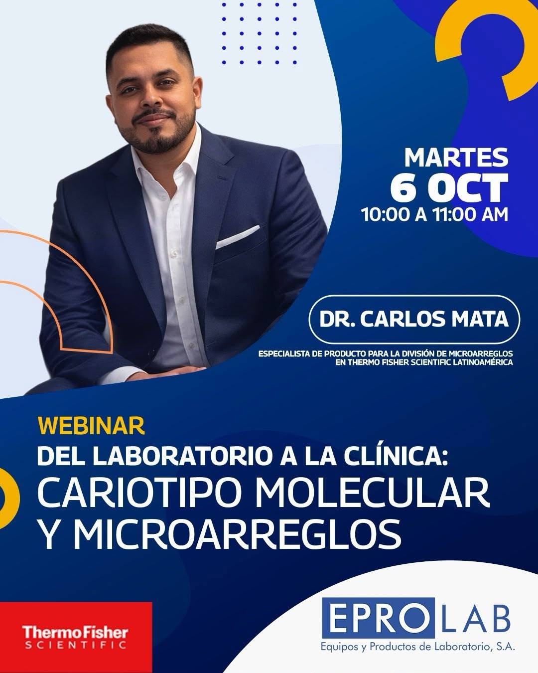 WEBINAR | Del laboratorio a la clínica Cariotipo molecular y microarreglos