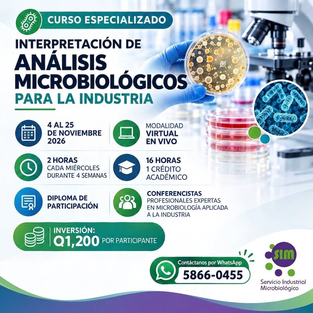 curso especializado «𝗜𝗻𝘁𝗲𝗿𝗽𝗿𝗲𝘁𝗮𝗰𝗶ó𝗻 𝗱𝗲 𝗔𝗻á𝗹𝗶𝘀𝗶𝘀 𝗠𝗶𝗰𝗿𝗼𝗯𝗶𝗼𝗹ó𝗴𝗶𝗰𝗼𝘀 𝗽𝗮𝗿𝗮 𝗹𝗮 𝗜𝗻𝗱𝘂𝘀𝘁𝗿𝗶𝗮»