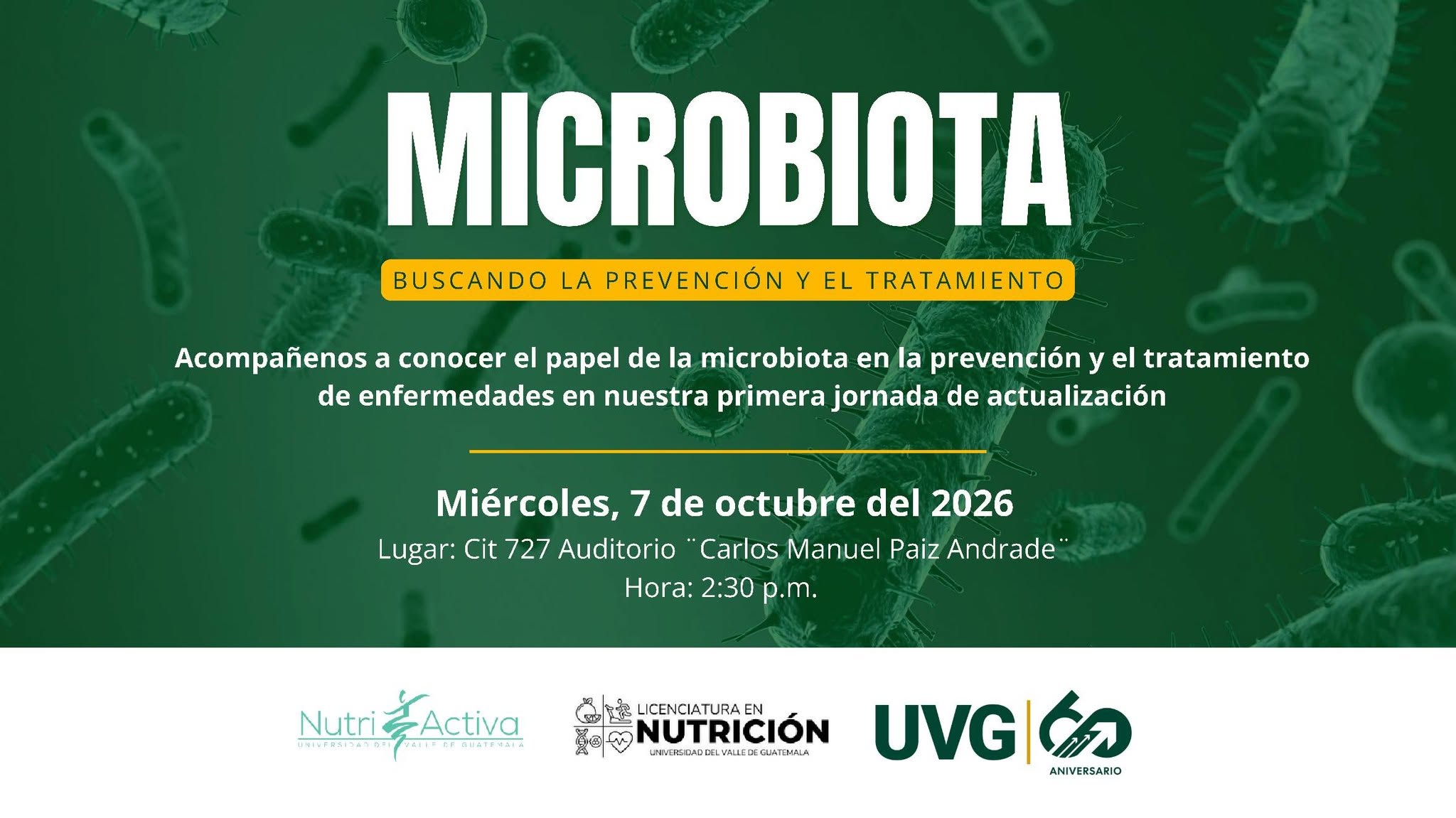 Congreso «Microbiota: buscando la prevención y el tratamiento»