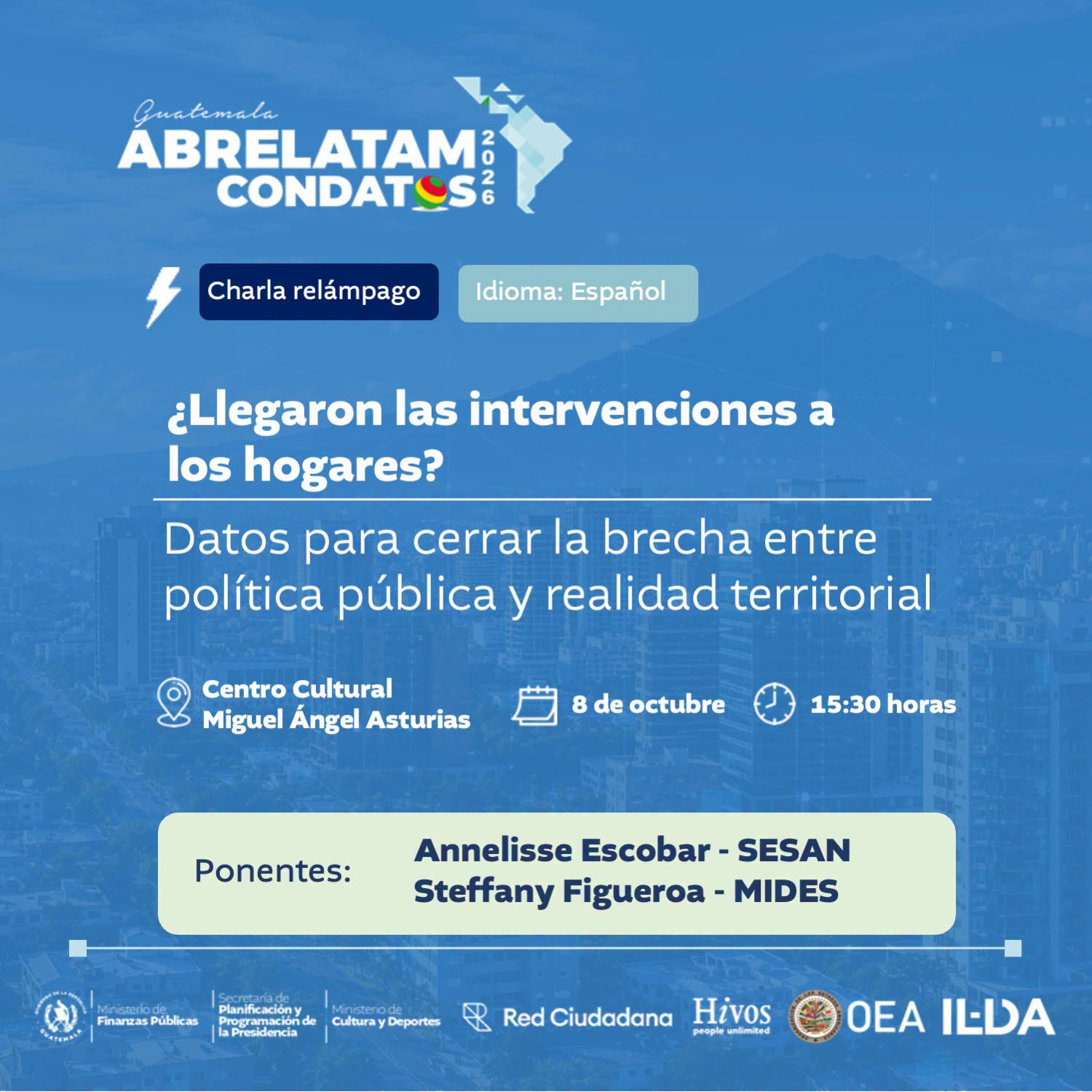 Charla relámpago de Abre latam Condatos 2026 